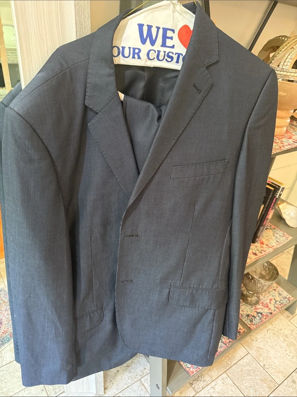 Tailored Navy Men's Suit Jacket